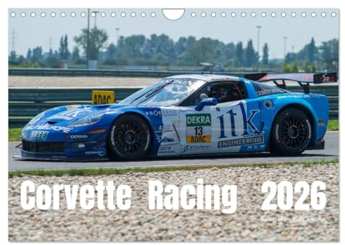 Corvette Racing 2026 (Wandkalender 2026 DIN A4 quer), CALVENDO Monatskalender: Corvette, die amerikanische Ikone auf der Rennstrecke (CALVENDO Sport)