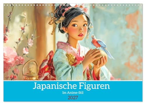 Japanische Figuren - Im Anime-Stil (Wandkalender 2027 DIN A3 quer), CALVENDO Monatskalender: Eine japanische Anime Welt (CALVENDO Kunst)