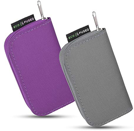 Speicherkarten-Tasche - 2 Stück - Passend für bis zu 22x SD, SDHC, Micro SD, Mini SD und 4X CF - Halterung mit 22 Schlitzen (8 Seiten) - Zur Aufbewahrung und für unterwegs - Mikrofaser