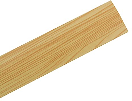 Amig - Übergangsprofil Selbstklebend | Maße: 985 mm x 4 mm x 0,5 mm | Farbe: Kiefer | Klebstoff | Übergangsstreifen | Fugenprofil für Böden, Parkett und Terrassen | Für Holzböden