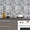 Ambiance Sticker Adhésifs Carrelages Autocollant Élégants Nuance de Gris Carreaux de Ciment Carrelage Sticker Mural Salle de Bain et Cuisine | 60 Pièces de 20 x 20 cm