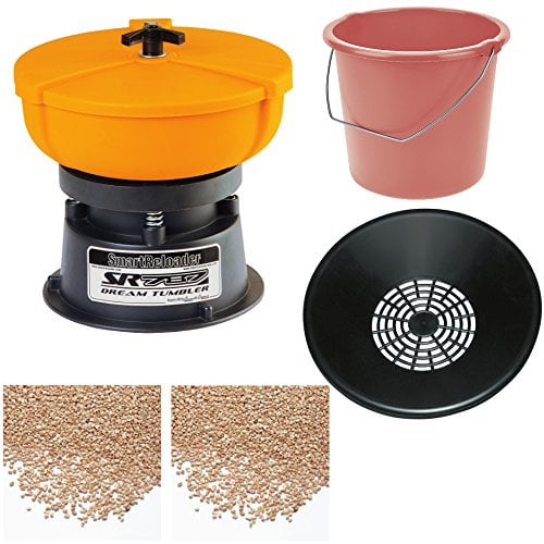 SMARTRELOADER komplett-Set Hülsenreinigungsgerät SR787, Sieb, Eimer, 2kg-Reinigungsgranulat und 2 kg-Poliergranulat für Hülsen und Metallteile