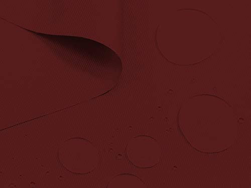Lederkonzept Oxford 600D Polyester Stoff Outdoor wasserdicht Meterware PVC 40 Bordeaux