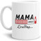 Geschenk-Tasse Du wirst Mama 2025 - Loading/Lade-balken/Schwangerschaft/Baby/Enkel/Nichte/Neffe/Enkelin/Weiss
