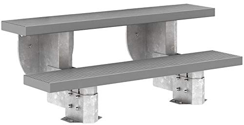 DOLLE Außentreppe Gardenstep 2 Stufen Höhe 37-45 cm Stufen Trimax® 120cm Grau