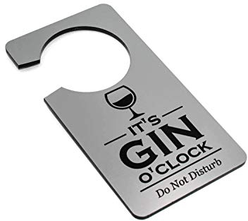 OriginDesigned Novelty Door Sign - It's Gin O'Clock great fun Christmas stocking present