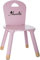 KDO MAGIC Chaise Enfant Personnalisable - Nom ou Message - Bois - Gravure Laser - Cadeau Enfant, garçon, Fille, Chambre, Noël, Anniversaire (Rose)