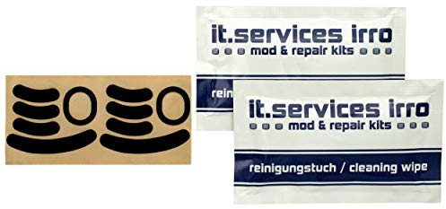 IT-Services Irro 2X Sets Glides/Mausgleiter passend für Logitech G Pro Wireless, inkl. 2 Reinigungspads