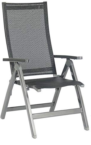 Sonnenpartner Klappsessel Fresno Aluminium/Textilen anthrazit Klappstuhl