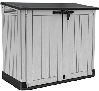 Keter Abri Horizontal Range Poubelle SIO Nova - Gris - 880 litres