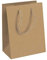 Clairefontaine - 28800-3C - Un lot de 6 sacs cadeaux adulte - Formats moyens 21,5x10,2x25,3cm - Kraft uni - Qualité supérieure, résistant : 210g - idéal pour : livre, jeux, petits coffrets