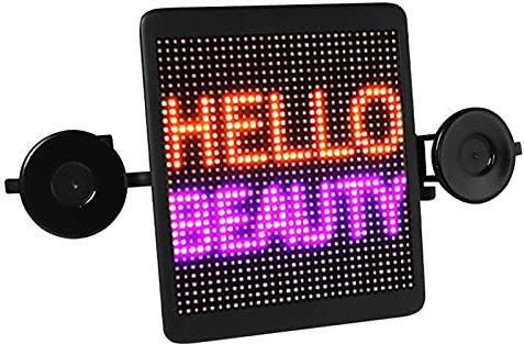 Akkem LED Panneau Ouvert, Voiture LED Affiche Lunette arrière de Voiture Ultra-Mince Voiture pour Voiture écran électronique Mot défilement écran publicitaire LED 12V, Toute Entreprise