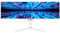 LC-POWER 43,8 Gaming Monitor - Double Full HD 3840x1080, 120 Hz, HDR 600, IPS-Panel, AMD FreeSync Premium, Höhenverstellbar, Pip/PBP, USB-Anschlüsse,LC-M44-DFHD-120