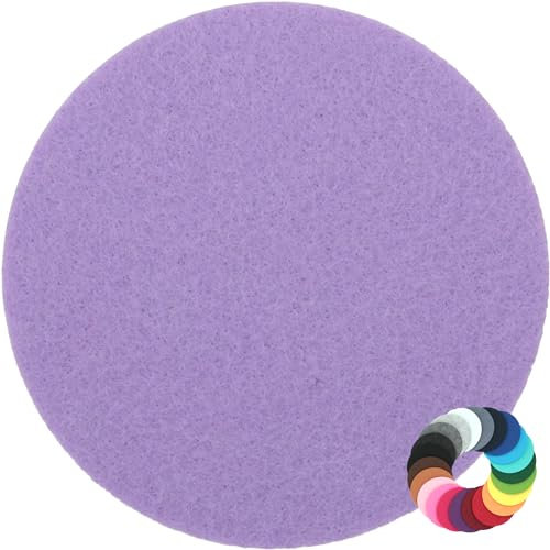 Rundes Platzset Filzuntersetzer in 35cm, Lavendel (HF034) für Gläser, Essen, Tischdeko