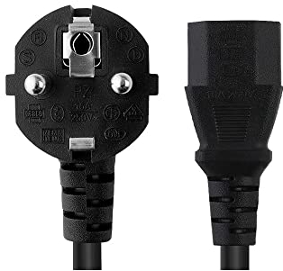 WICAREYO Cable de alimentación CA para PS4 Pro(Older Models),1,2m Enchufe Europeo Cable de alimentación de Repuesto para PS4 Pro(Older Models)/Xbox One/Xbox 360 E/PS3 First Generation(Fat)