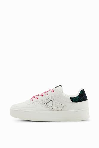 Desigual Damen New Fancy Studs, White, 39 EU