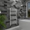 600mm (w) x 1200mm (h) Straight White Gloss Heated Towel Ladder Rail Bathroom Radiator - 2688 BTUs