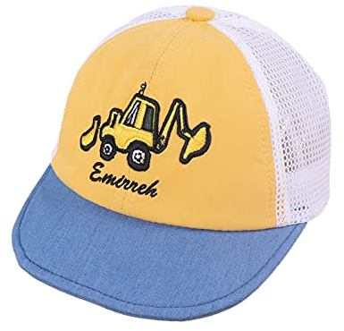 Cartoons Net 12Y atmungsaktive Jungen Hut für Mädchen Sun Baby Baseball Stickerei Mütze Baseballmütze Fendt Cap Classic