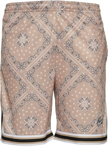 Karl Kani Herren KU232-017-1 KK Woven Signature Paisley Mesh Shorts