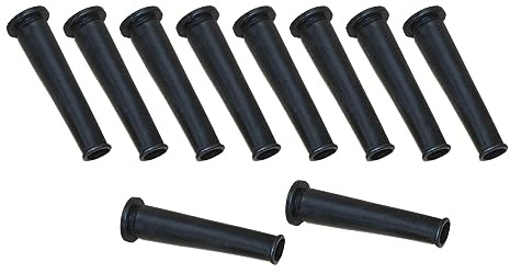MagiDeal 10 Pieces Rubber Wire Boots Boot Cover Accessories Cord Protector Lightweight Cable Sleeve Hose Strain Relief Protector Cable Sleeve, 70mmx8mm