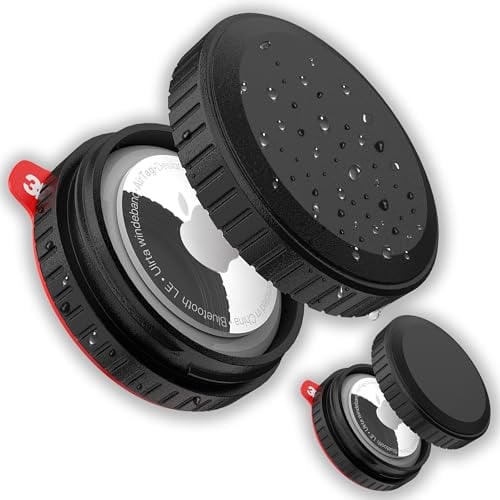 Airtag Hülle 2er Pack, IPX8 Wasserdicht Halterung Mit Ultra Steuerrohr Aufkleber, Holder Aus Hartem PC-Material für Auto, Fahrrad, Motorrad, Wallet, Gepäck, Zubehör, Kompatibel Mit Apple Airtag
