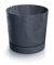 B2C Plant Pots Indoor Outdoor Plastic Marble Concrete Flowerpot Small Medium Large Tubo 5 Colours (24 cm, Marengo)