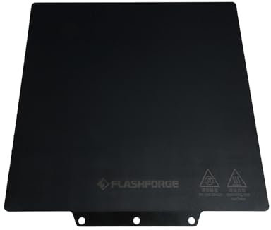 FLASHFORGE Adventurer 5M/5X/5M PRO Smooth PEI Platform, Tool-Free Model Removal, Automatic Separation After Cooling, Glue-Free Printing for PLA and TPU Filament