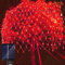 SUAVER Solar Lichterkette Außen mit Fernbedienung,3x2M 192LED Lichternetz Vorhang Lichter,Wasserdicht Outdoor Solar Gartenleuchte 8 Modi für Gärten Weihnachten Weihnachten Deko (Rot)