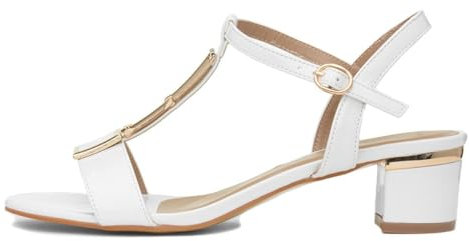 Ladies Blaze White Patent Sandal 4 White