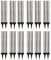 ZOPPER 24 Silver Fountain Cake Candles with Holder Cupcake Topper Sparkler Ideal for Celebration Cakes, Birthday Parties, Baby Showers