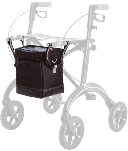 Saljol Rollatortasche, Designertasche von JOST, Zubehör für den Saljol Allround- und Carbon Rollator, Schwarz