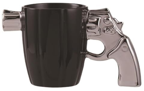 Pistolentasse | Lustige Tasse mit Pistolengriff | Kaffeetasse aus Keramik | Fantasie-Kaffeetassen aus Keramik | -Pistolentasse | Waffengriff
