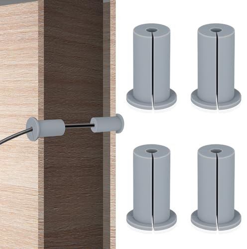 4pcs Cable Routing Kit for Starlink, Silicone Ethernet Cable Grommet for 1 Wall Hole Feed Through Bushings Wall Cable Protective Sleeve for Cable Router Protecting Cords