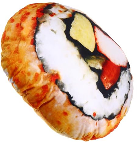 BCOATH Rollen Simuliertes Sushi-Kissen Sushi Plüschkissen Spielzeug Flauschige Kuscheltiere Dekokissen Für Kinder Sushi Stofftier Plüsch Kissen Für Couch Körperkissen Für Kinder Baumwolle