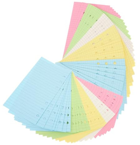 UTHCLO 2 Sätze Taschenbuch loses Notizbuchpapier Zeitschriften-Nachfüllungen Notizbuchteiler einsteckbare Trennwände austauschbar bürobedarf 6 Ringbuchpapier preisgünstige Ordnereinlagen