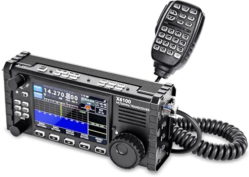 Xiegu X6100 HF Transceiver SDR HF/50MHz Full Mode 10W Eingebauter Akku und automatischer Antennen-Tuner