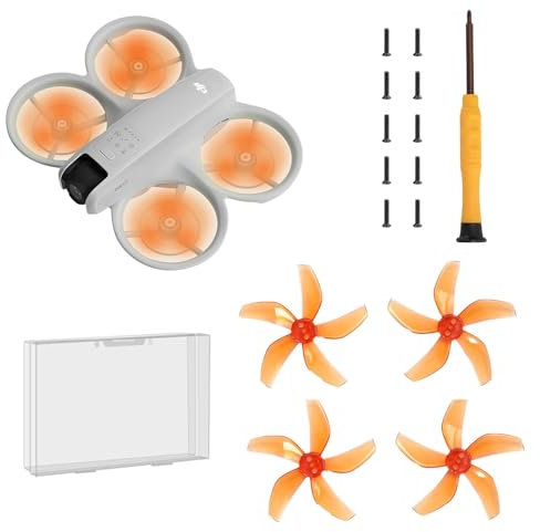 (Improved Version, Including Screws)-Drone Colorful Paddle Propeller for DJI NEO Silent Power Noise Reduction Replacement Traverser Wings Drone Accessories