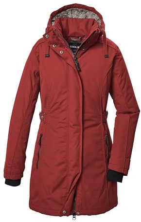 G.I.G.A. DX Damen Funktionsparka/Parka wasserdicht mit abzippbarer Kapuze GW 70 WMN PRK, dunkel feuerrot, 34, 41863-000