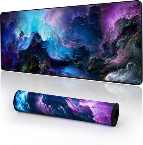 EFISH Gaming Mouse Pad 800x300mm Large Gaming Mouse Mat with Stitched Edges,XL Mouse Pad with Non-Slip Base,Extended Large Size Mouse Pads,Keyboard Pad with Water Resist Surface,Office/Gaming.Y14