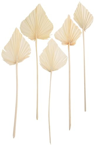 STOBAZA 5 Piezas de Hojas de Palma Secas de Material Sintético para Decoración de Bodas y Espacios Estilo Artístico y Chic