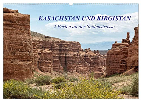 Kasachstan und Kirgistan (Wandkalender 2026 DIN A2 quer), CALVENDO Monatskalender: Eine kleine Tour durch 2 bezaubernde Länder an der Seidenstrasse in Zentralasien (CALVENDO Natur)