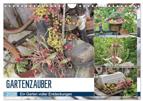 Gartenzauber (Wandkalender 2026 DIN A4 quer), CALVENDO Monatskalender: Ein Garten, der einen verzaubert (CALVENDO Natur)