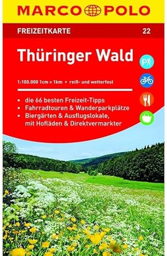 MARCO POLO Freizeitkarte Thüringer Wald 1:100 000