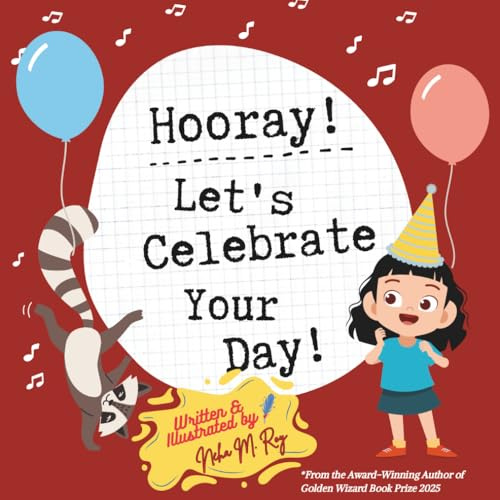 Birthday book: Hooray! Let's Celebrate Your Day!: children birthday gifting,26 pages, Party with animals: Birthday Book for Little Champs! (Tales of Bright Minds)