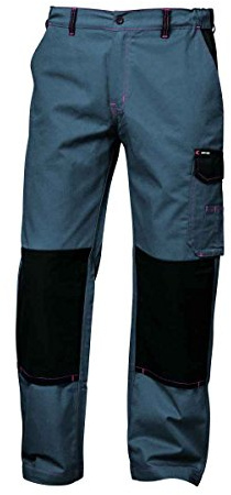 Twill Bundhose Arbeitshose Maastricht grau/schwarz Gr. 46