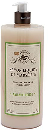 La Maison du Savon de Marseille Französische Flüssigseife Handwäsche Süßmandel 1 Liter