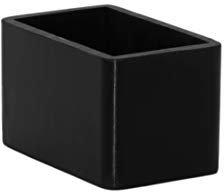 Flyshop Lot de 4 Capuchons de Pieds en Silicone, épais, pour Pieds de Chaise, Protections de Sol rectangulaires, 3 x 5 cm, 30 x 50 mm, Noir