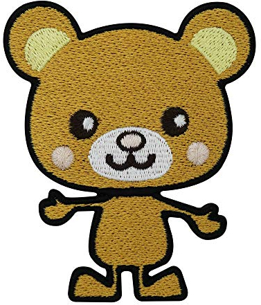 Finally Home Süßer Baby Bär Patch zum Aufbügeln | Bären Tier Patches, Teddy Tiere Bügelflicken, Teddybär Flicken, Aufnäher für Kinder und Erwachsene