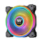 Thermaltake Riing Quad 120 mm 16,8 milioni RGB Color (Alexa, Razer Chroma) Software abilitato 4 anelli luminosi 54 LED indirizzabili 9 pale cuscinetto idraulico/ventola del radiatore, confezione