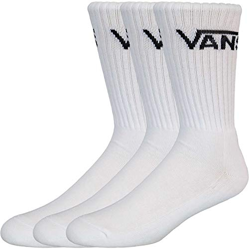 Vans Classic Crew 3er Pack Socken (43, white/black, numeric_43)
